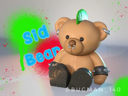 sid orso by bugman 140 arte sculture carina amico orsacchiotto barry peluche coccolone barrybear 3d print model - Mito3D