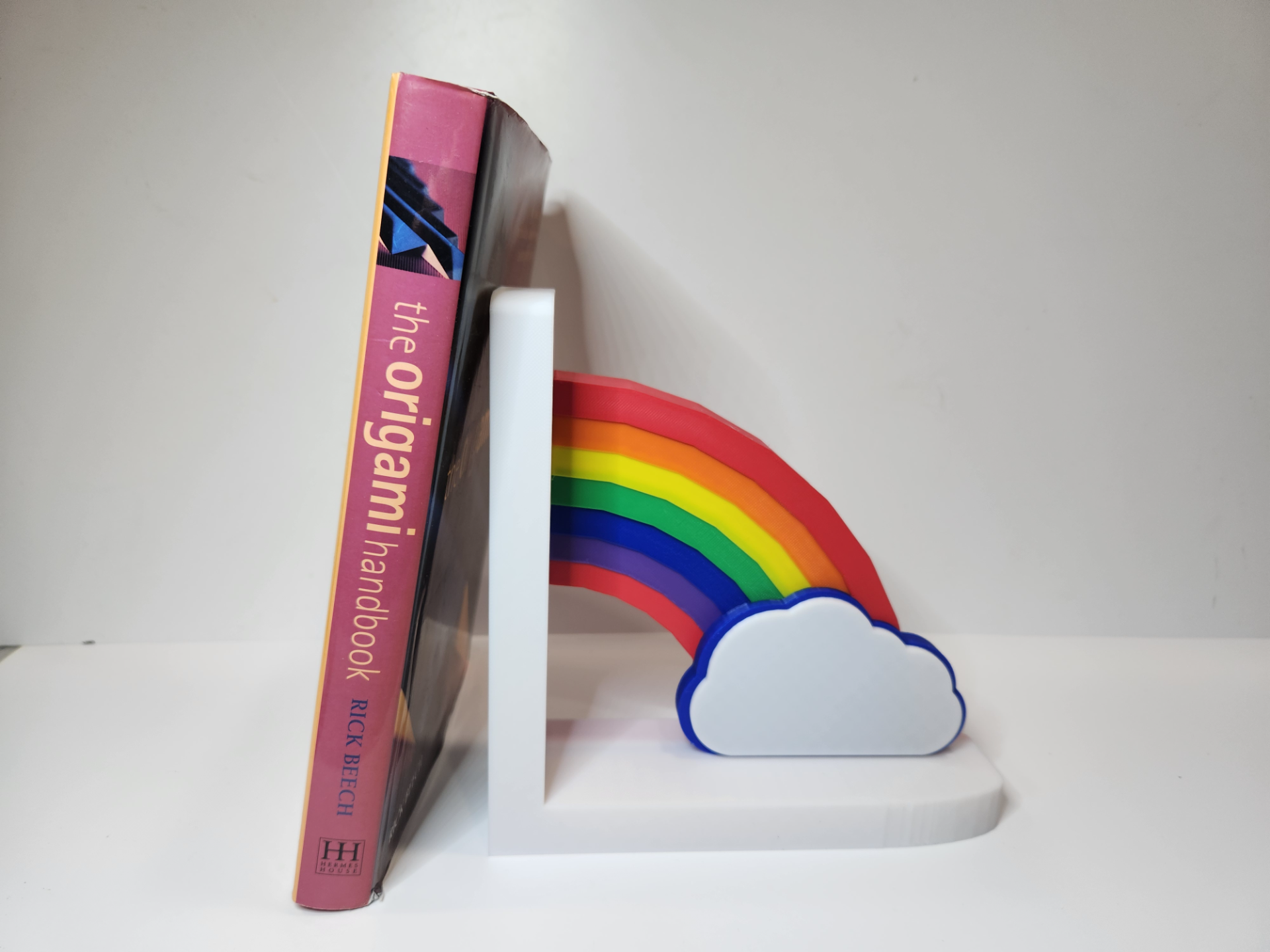 rainbow bookend set - 7 color print by jamboodle household decor book shelf children child 3D print model - Mito3D