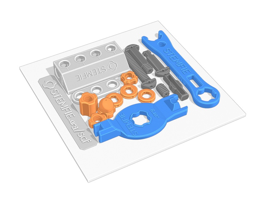 tigefie étalonnage fichier by stemfie3d jouets jeux construction ensembles stemfid3d 3d impression meccano blocs briques tige éducation ensemble scf torture tester 3D print model - Mito3D