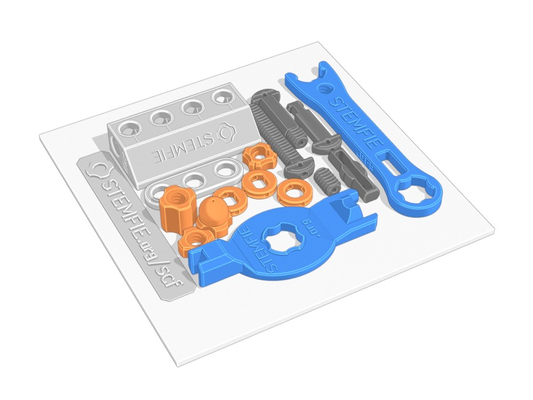 stemfie calibración expediente by stemfie3d juguetes juegos construcción conjuntos stemfid3d 3d impresión mecano bloques ladrillos vástago educación conjunto scf tortura prueba 3d print model - Mito3D