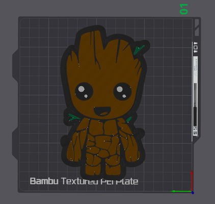 i am groot by fenixrider arte 2d bebê 3d print model - Mito3D