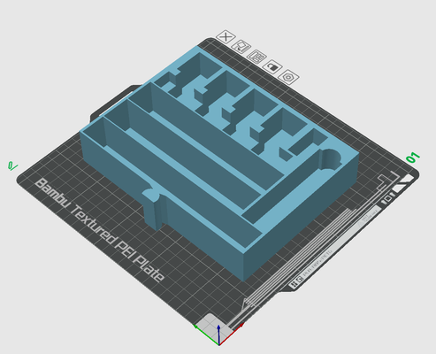 aufgeräumt system fett zeichnen möglichkeit 2 by totales chaos 3d drucker zubehör bambu x1c p1p p1s a1 box stapelbar 3d print model - Mito3D