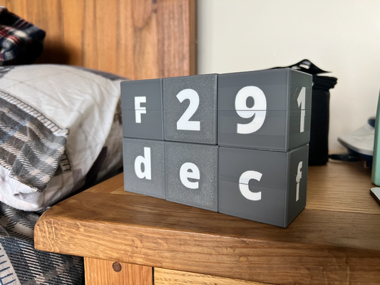 calendar stash cubes by jameswatts1990 household decor cube storage container box month 3d print model - Mito3D