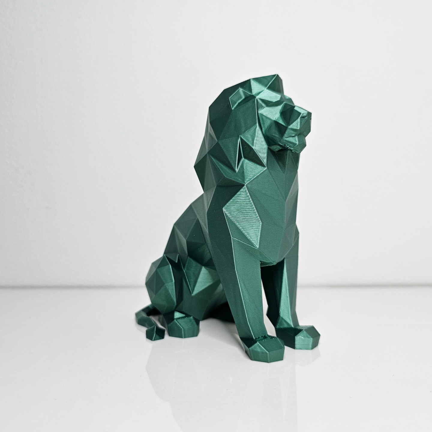 poly lion 3 tailles by prince parfait miniatures animaux animal lowpoly ours tigre nature personnage art bureau objet mignonne famille décor figure figurine accueil maison polygone bas sculpture ouvrages d'art jouet jouets décoration 3D print model - Mito3D