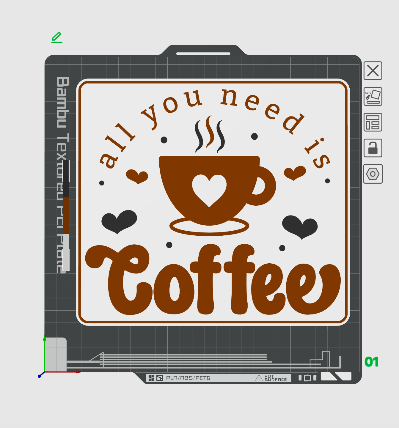 is café placa by thor3d arte sinais logotipos cozinha 3D print model - Mito3D