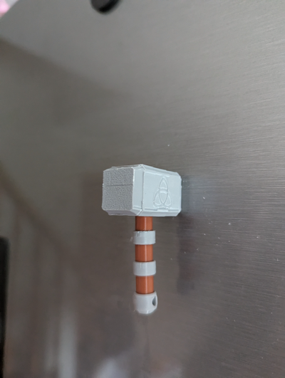 remixare of mjolnir thor martello magnete remixato by forestkira domestico arredamento thor 3d print model - Mito3D