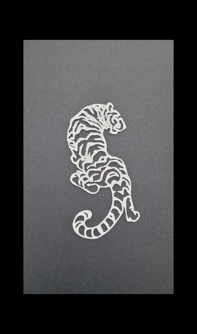 tiger wall art minimalist by brad household decor minimal minimalistic minimalism 3d print model - Mito3D