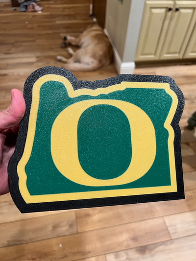 university of oregon lighbox by scprintdustries art signs & logos uo lightbox college 3d print model - Mito3D