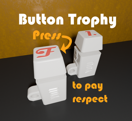 trophy keyboard button by comi household decor house failed click switch won first keychain fidgettoy mechanical medal medals winner 1st f looser prize master champion championship match tournament olympics game games fidget toy keycap mechanism spring contest design modern popular press respect pay pressfit necklace win 3d print model - Mito3D