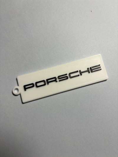 porsche porte clés by monsieur art monnaie badges 3d print model - Mito3D