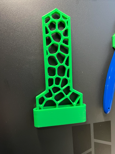 mount voronoi bed scraper by gogole 3d printer accessories 3d print model - Mito3D