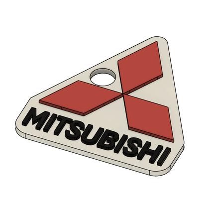 mitsubishi portachiavi by 3d ingranaggio soluzione moda modelli evoluzione mitsubishicolt mitsubishispacestar mitsubish giappone corsa giapponese arte jdm jdmcars jdmclassics chiave accessorio design cahin accessori 3d print model - Mito3D