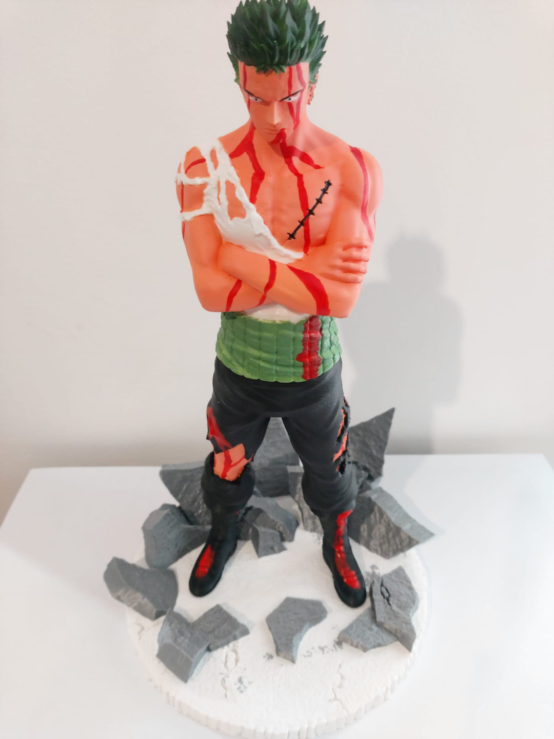 zoro sacrifico by guzzoenrico art sculptures one piece statuette 3D print model - Mito3D