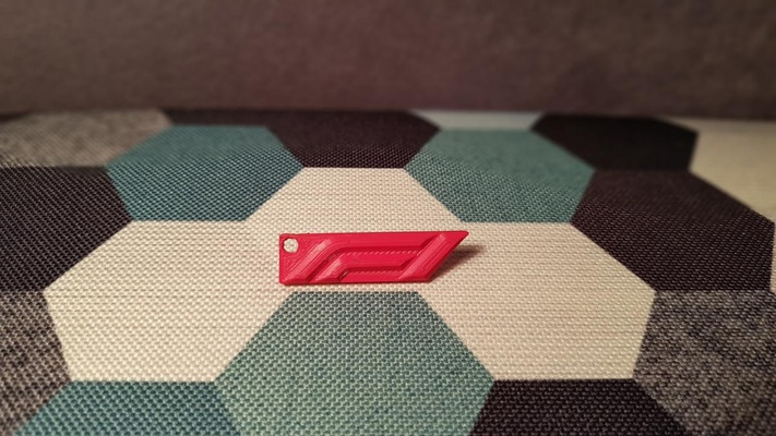 f1 logo llavero by kodiiii juguetes juegos formula1 formula 3d print model - Mito3D