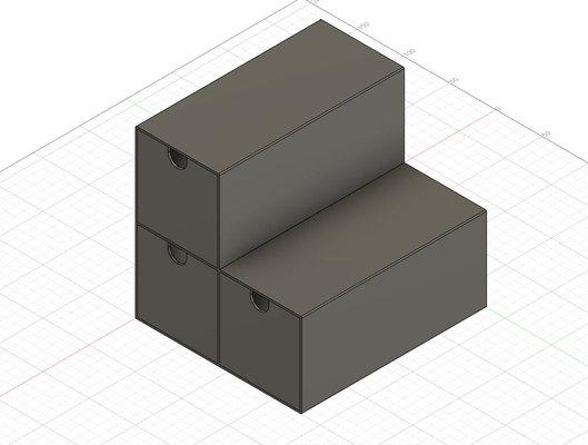 schritte küche veranstalter by brauchen haushalt haus modelle regal schublade box schubladenbox teekiste teebeutel würzen gewürzbox tee tasche organizerbox 3d print model - Mito3D