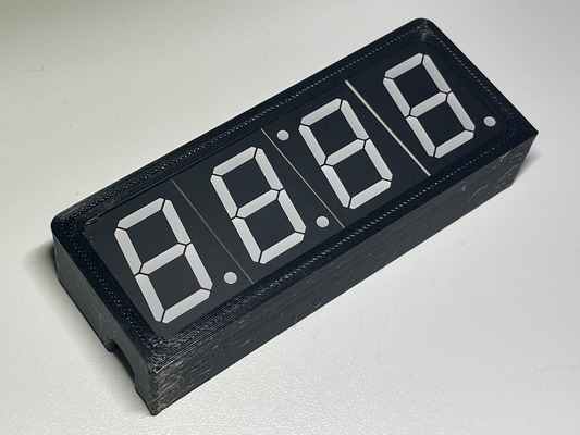 digital clock case by teorew hobby & diy electronics led arduino sensor resistor power battery number usb motherboard aliexpress cover pcb component 3d print model - Mito3D