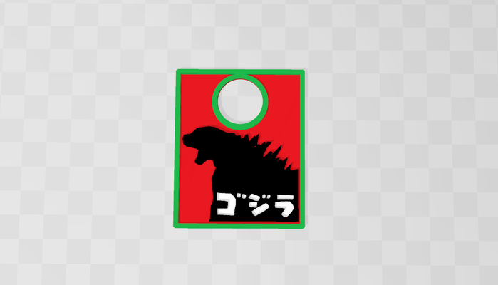 godzilla pinball plunger cover plaque by foramusementonly toys & games machine stern gameroom mancave arcade mod pinballparts 3d print model - Mito3D