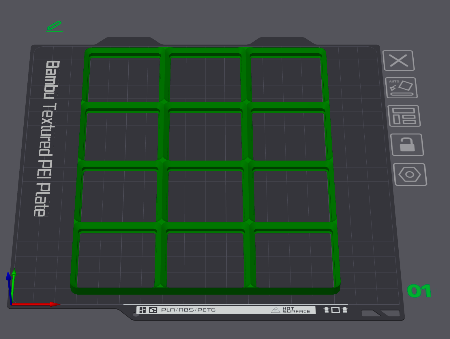 gridfinity placas base 3x4 remezclado by yichen1976 herramientas organizadores 3D print model - Mito3D