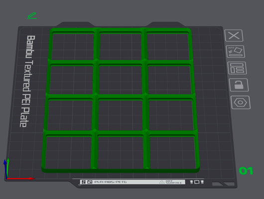 gridfinity grundplatte 3x4 neu gemischt by yichen1976 werkzeuge veranstalter 3d print model - Mito3D