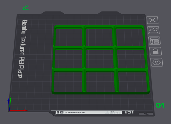 gridfinity placas base 3x3 remezclado by yichen1976 herramientas organizadores 3d print model - Mito3D