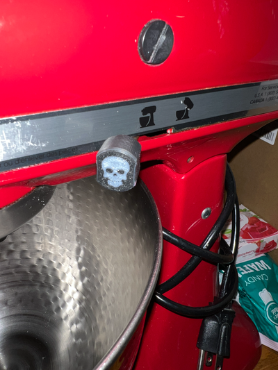 kitchenaid knob replacement - skull edition by spannmagoo tools gadgets kitchen mixer 3d print model - Mito3D