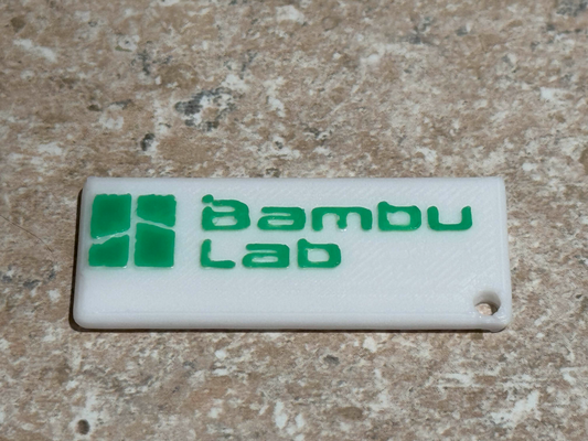 minimalist bambu lab keychain by coderccm 3d printer test models bambulab a1 3d print model - Mito3D