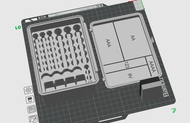 robusto batteria scatola by cebeery passatempo fai elettronica 3d print model - Mito3D