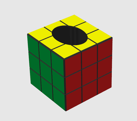 rubik's cube tissue box cover ams mmu remixed by triplegworkshop toys & games toy puzzle game rubiks kleenex bambulab kleenexbox kleenexcover 3d print model - Mito3D