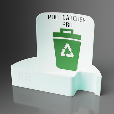 poo fänger profi a1 by zurlingo 3d drucker zubehör poop tasche behälter box poopbucket eimer bambu labor a1poop magnetisch papierkorb recyceln 3d print model - Mito3D