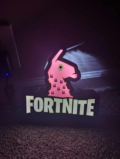 fortnite lightbox by tomf00lry art signs & logos gaming 3d print model - Mito3D