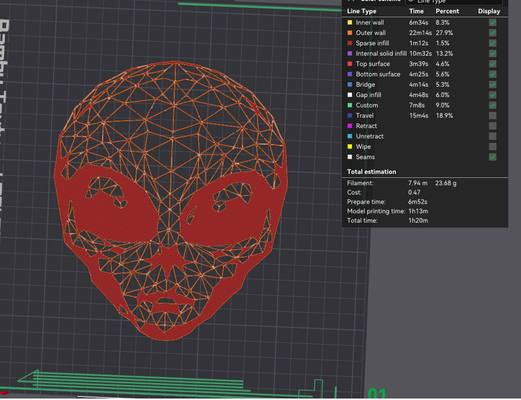 alien 2d art simple polygon by fikuss30 wall decor 3d print model - Mito3D