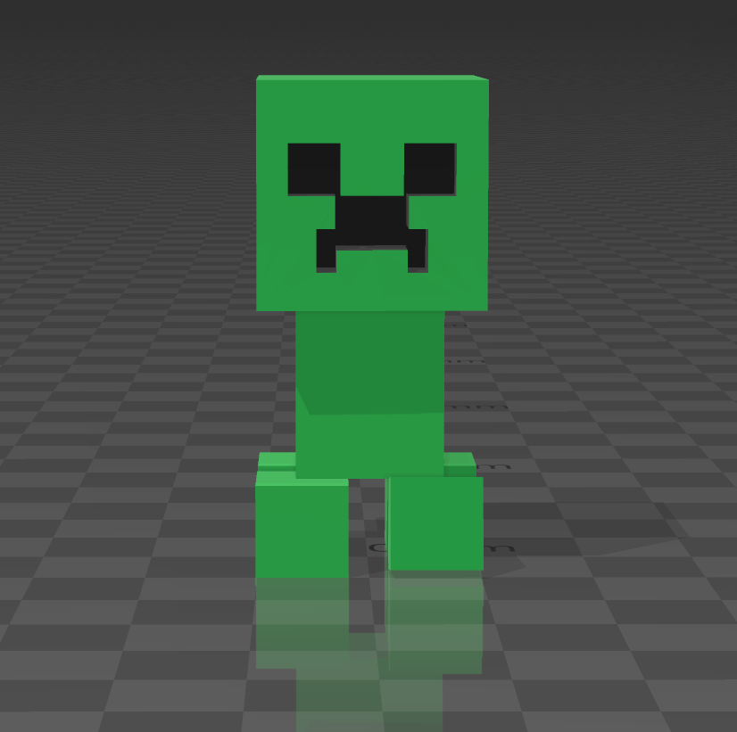 minecraft-creeper by 3d printer art sculptures 3D print model - Mito3D