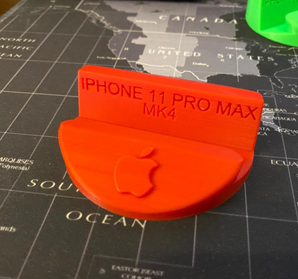 iphone 11 profi max halter unterstützung by abonnieren werkzeuge gadgets apfel telefon 3d print model - Mito3D