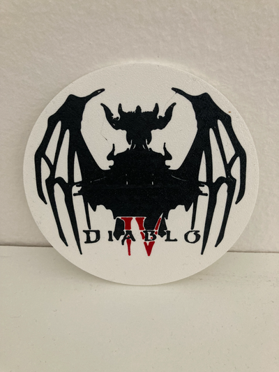 diablo iv untersetzer by yakubhroch kunst zeichen logos 3d print model - Mito3D