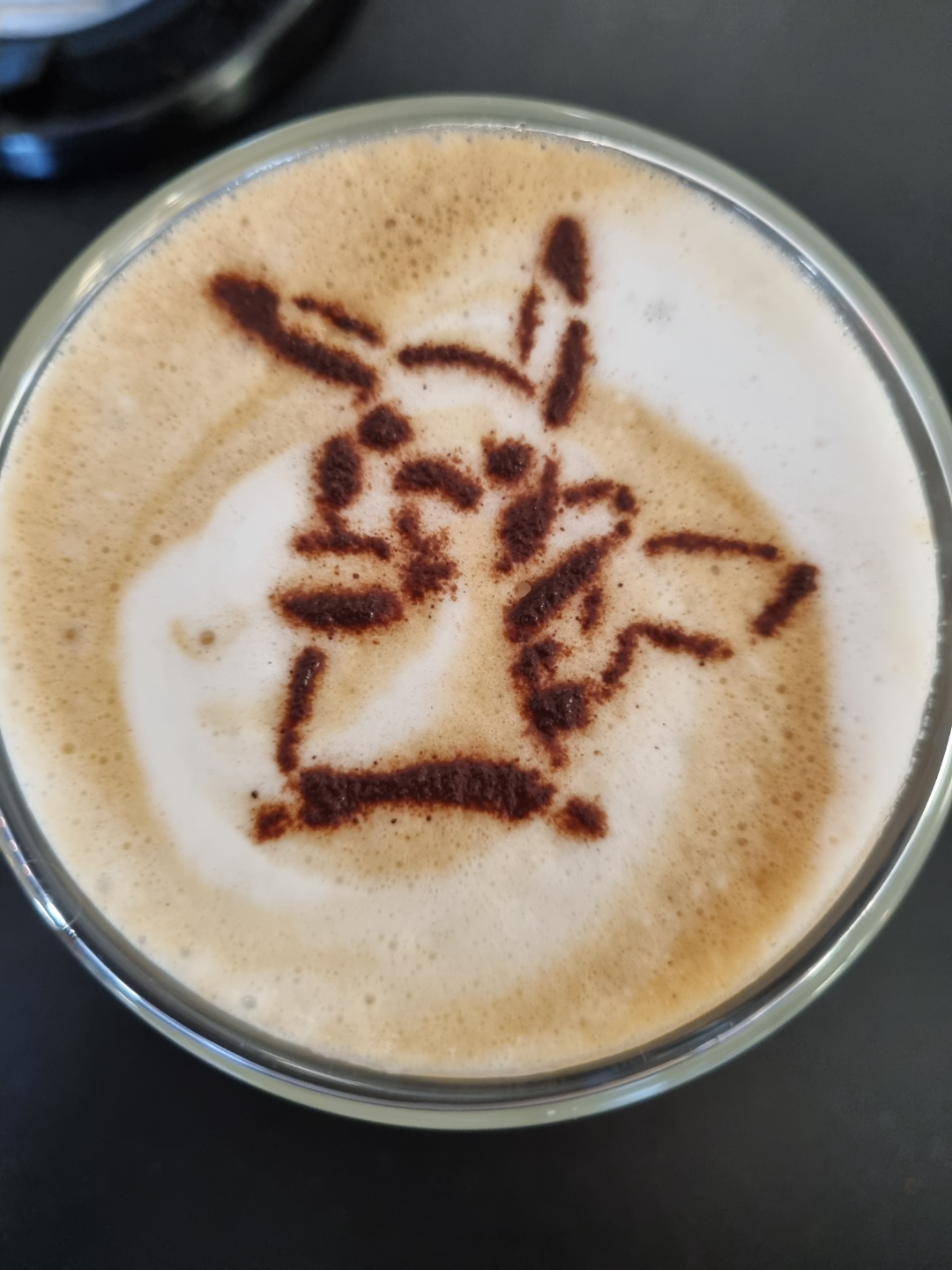 pikachu stencil by christopher jh domestico casa modelli latte macchiato arte cappuccino caffè pokemon 3D print model - Mito3D