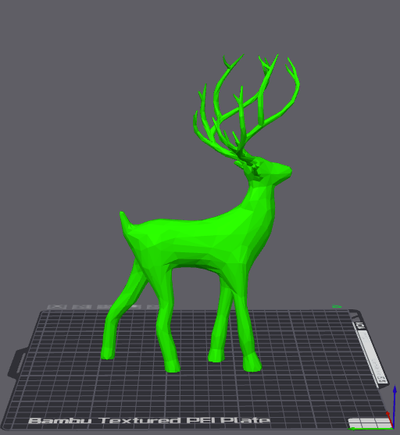 rentier poly by originalprusamk3 haushalt dekor rutschen natale weihnachten datei stl prusa 3d print model - Mito3D