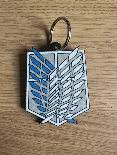 sondage corps porte clés portachiavi corpo di recherche by 3dingo accessoires cosplays attaque titan dei géants shingeki no kyojin 3d print model - Mito3D