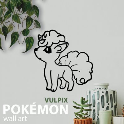 pokemon vulpix wall art by indibles 2d wallart tattoo 3d print model - Mito3D