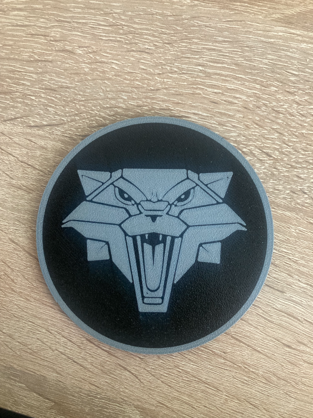 witcher school of cat coaster by jakubhroch art signs & logos 3D print model - Mito3D