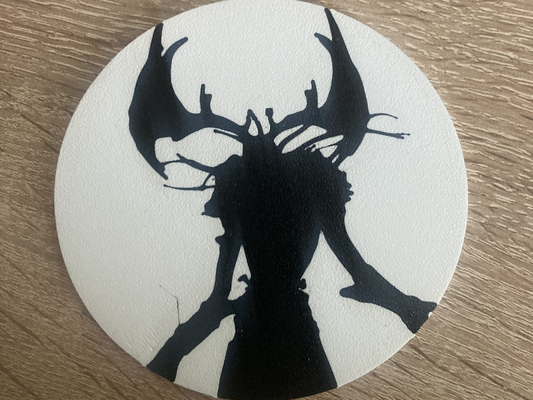 witcher leshen coaster by jakubhroch art signs & logos 3d print model - Mito3D