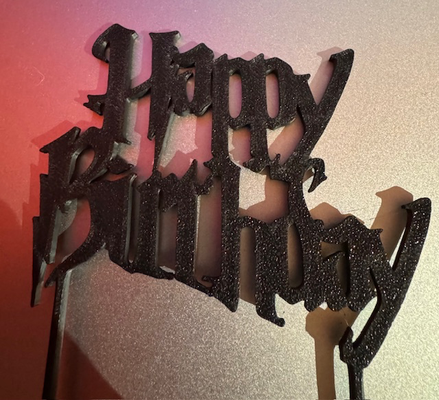 harry potter happy birthday cake by hackman art models box pop mould stan deathly hollows book coaster 3d print model - Mito3D