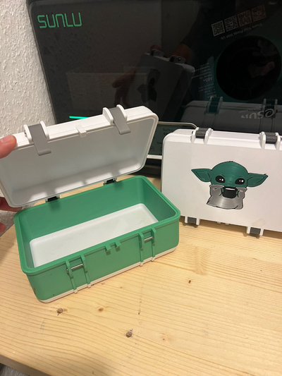 grogu box remixed by panteezy household decor baby yoda rugged storage 3d print model - Mito3D