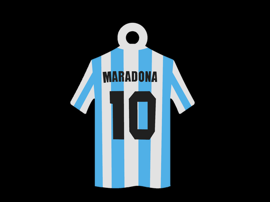 diego armando maradona argentina t-shirt keychain by argrafic3d tools gadgets football albiceleste laseleccion giftidea 3d print model - Mito3D