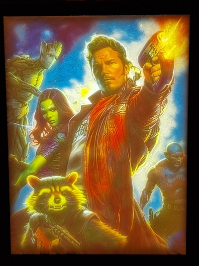 guardians of galaxy - high resolution lithophane by madness3d art 2d cmyk 2dartwork 2dart 3d print model - Mito3D