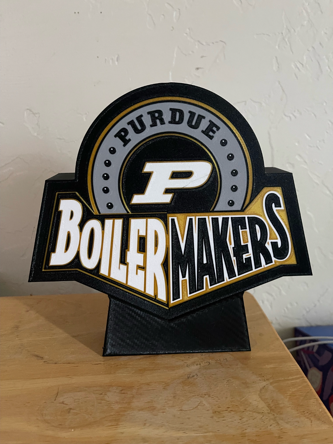 purdue universität licht box by amp igitt kunst zeichen logos 3D print model - Mito3D