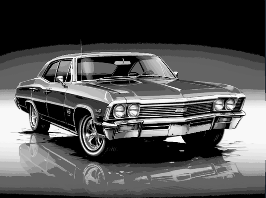 forja chapéus ventilador arte filme carro series 1967 chevy impala 4 porta sobrenatural tv by mclanesmemories 2d preto bebê parede 3d print model - Mito3D