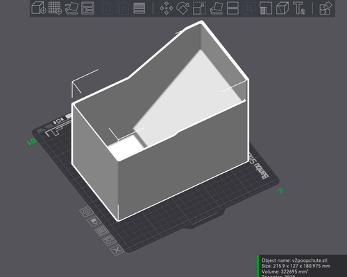 x1 carbon caca chute tél by trevorferguson6907 3d imprimante pièces carbone 3d print model - Mito3D