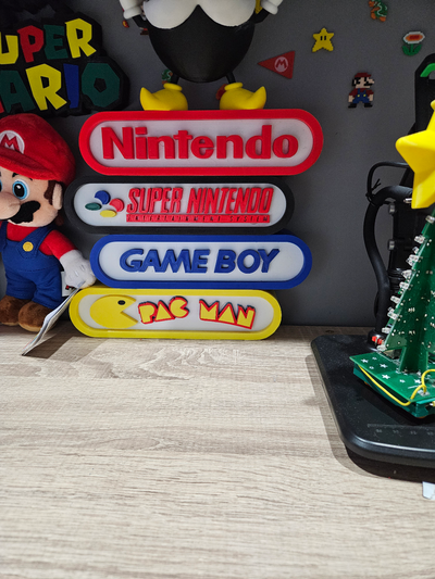 süper nintendo ışık by lonergan89 sanat işaretler logolar kutu retro eski okul 3d print model - Mito3D