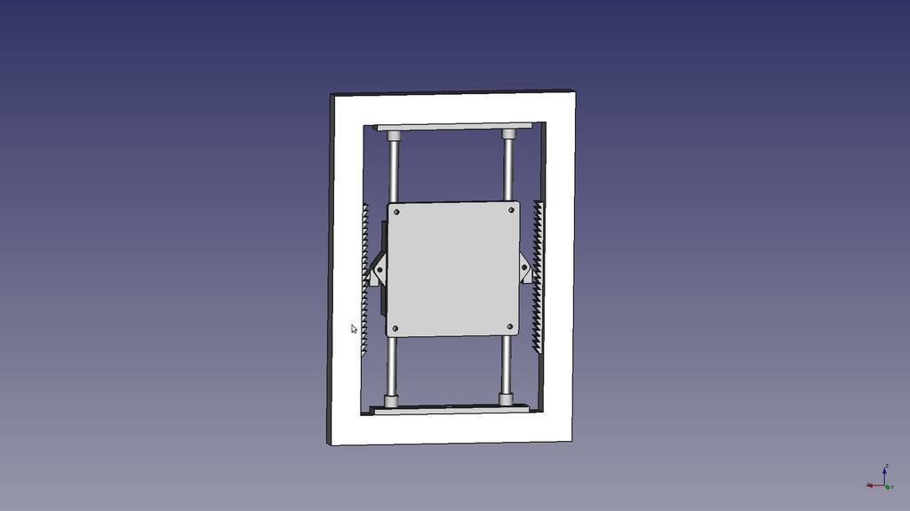 built in ajustable tv moniteur titulaire vesa 10x10 by martin prager ménage bureau afficher mur soutien monter chose universelle 3D print model - Mito3D