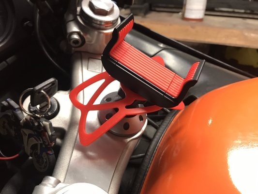 ball mount honda blackbird cbr 1100 xx by martinprager hobby & diy vehicles holder phone gps motorcycle thingiverse ballmount 3d print model - Mito3D